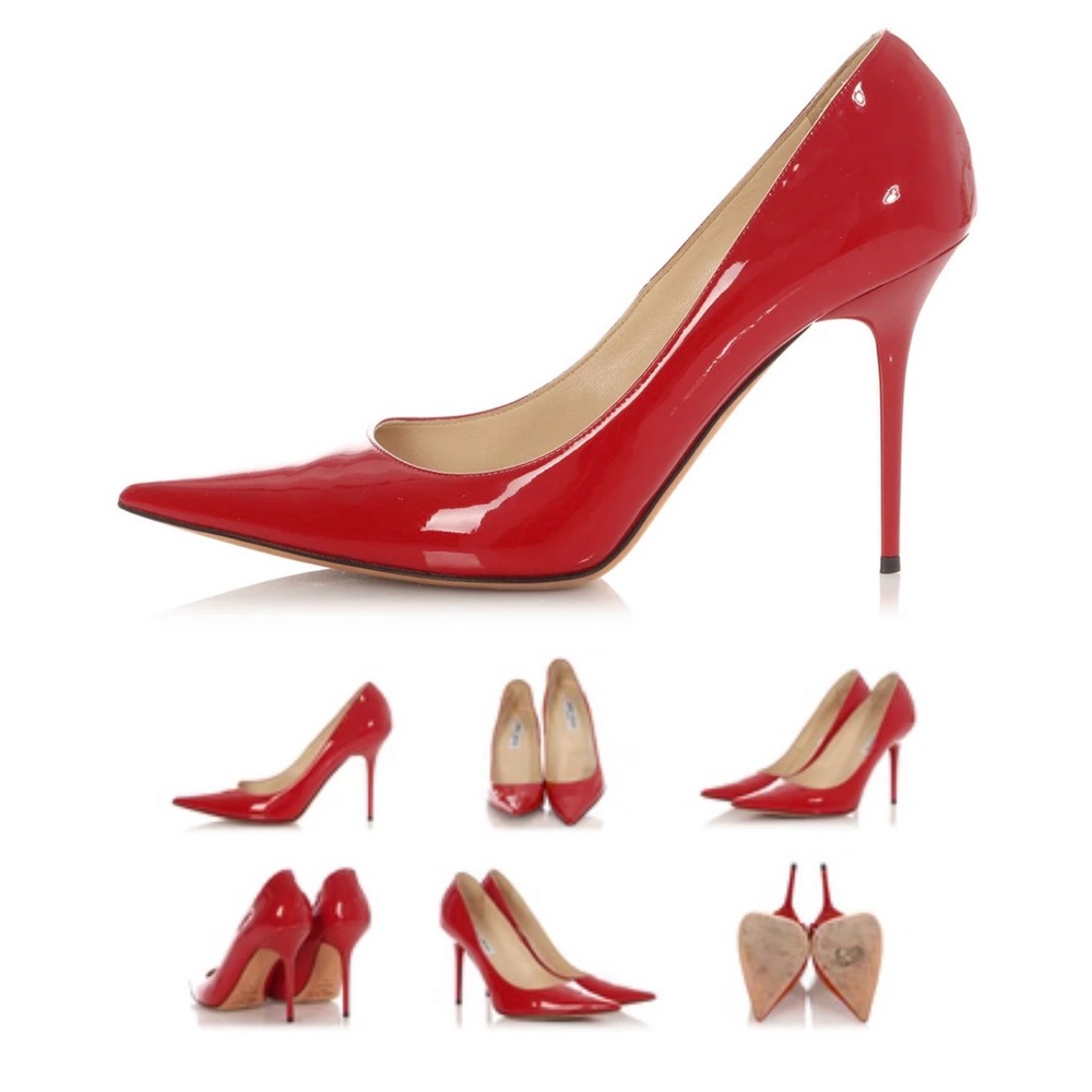 Jimmy Choo Glossy Red Heels